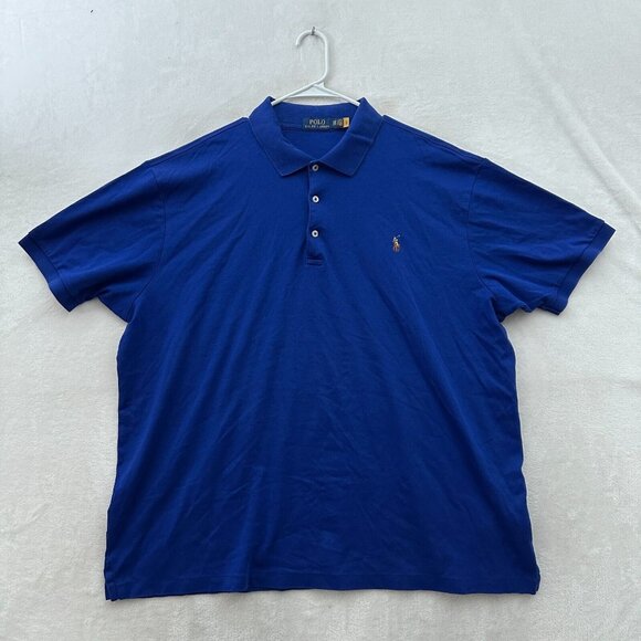 Polo Ralph Lauren Other - Polo Ralph Lauren Polo Shirt Mens 2XB Big Blue Flesh Pony Preppy Casual